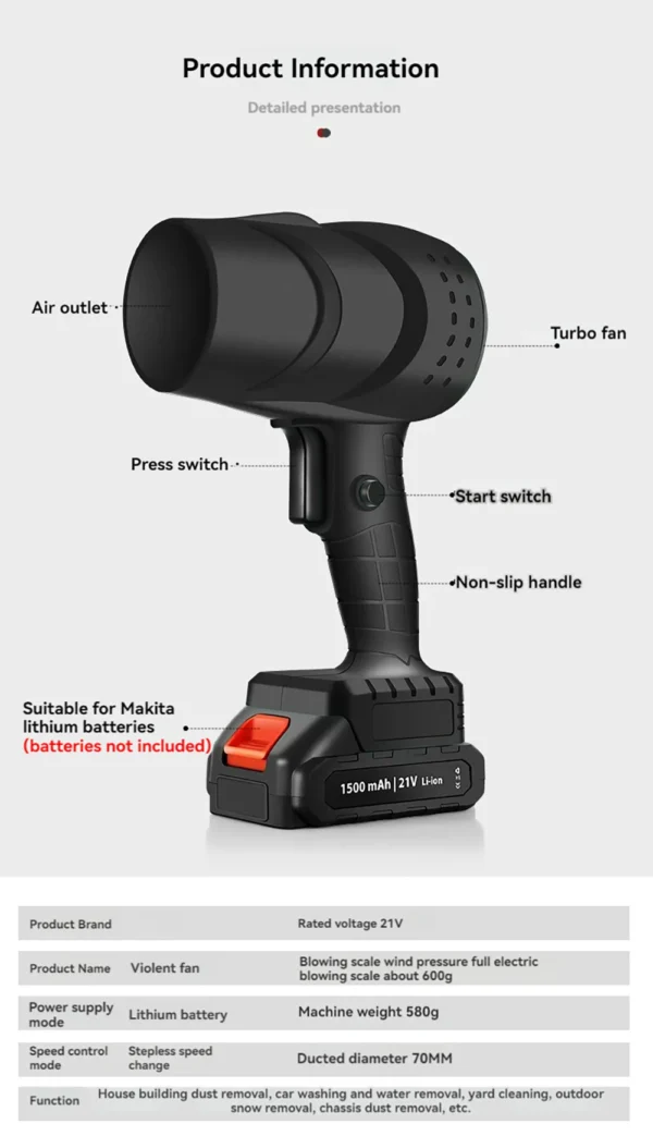 Turbo Fan 1200 mah
