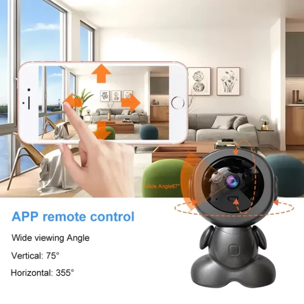 Mini kamerë për ambiente të brendshme, V380, 3 Megapixel